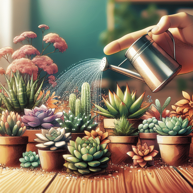 indoor succulent watering techniques for success
