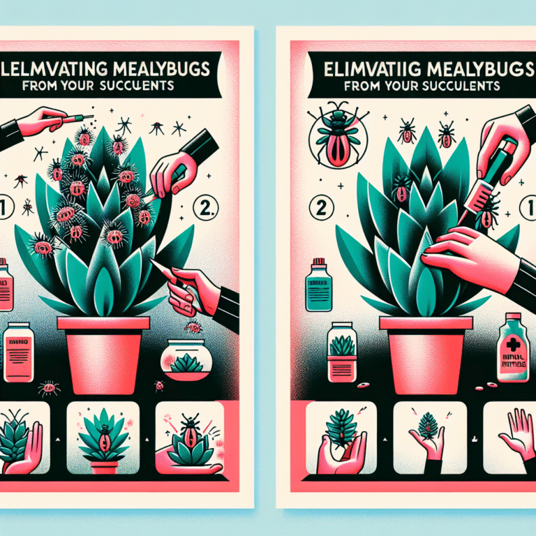step-by-step guide to eliminating mealybugs from your succulents