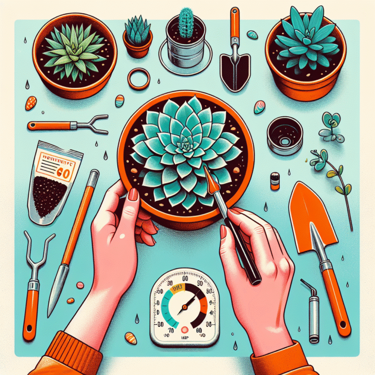 how to check the moisture level in succulent soil