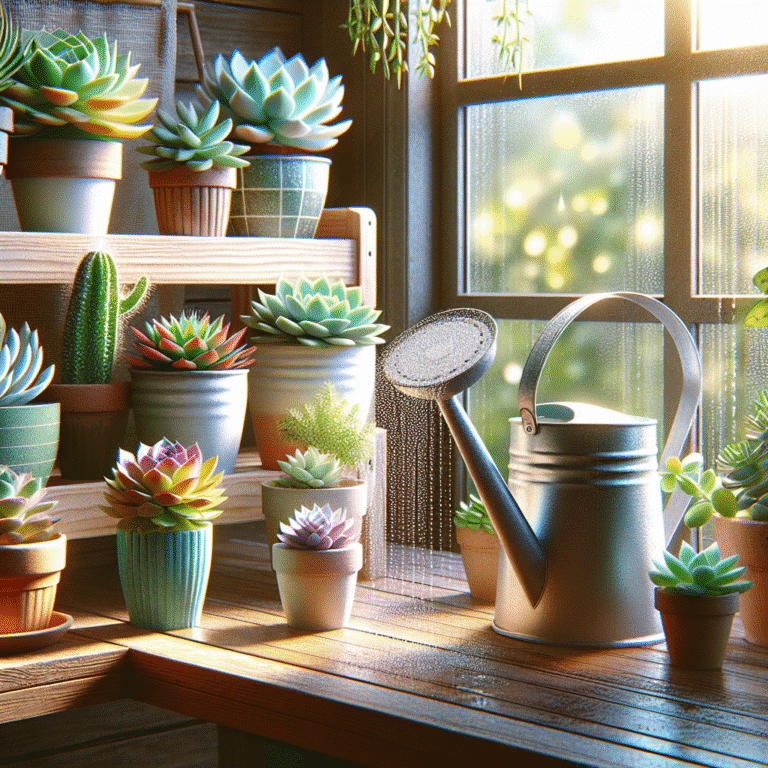 the perfect watering routine for your indoor succulents