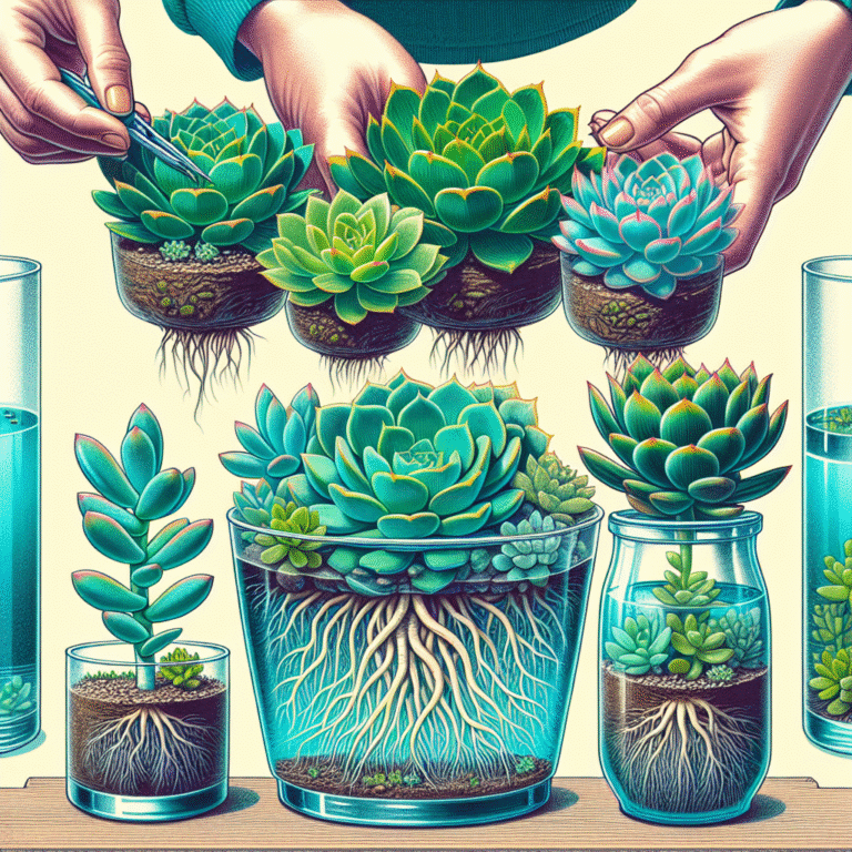 propagating succulents without soil
