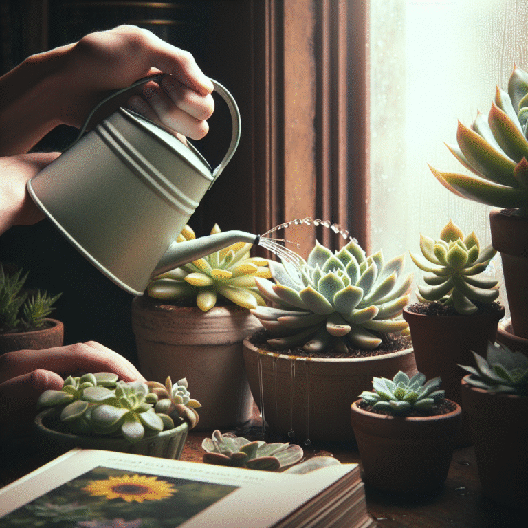 how to water indoor succulents properly