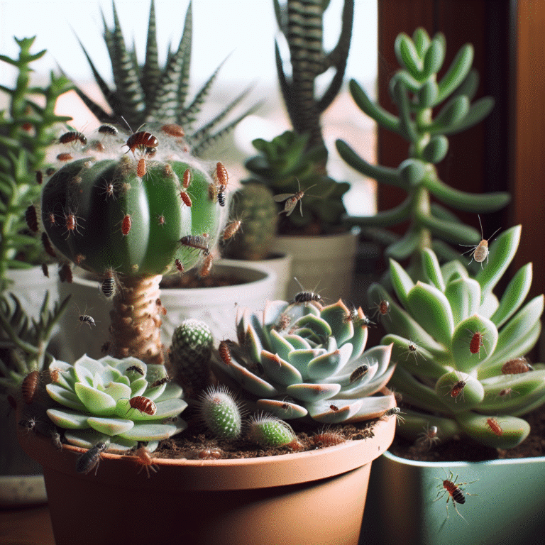 common pests on indoor succulent plants