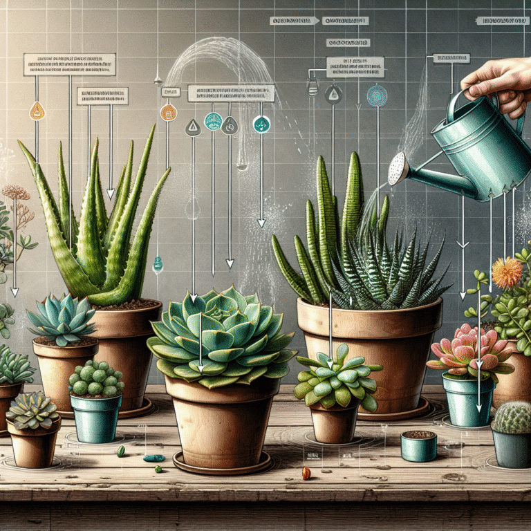 frequency of watering indoor succulents explained