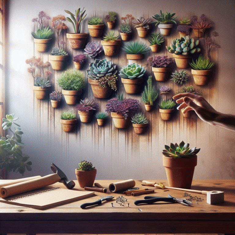 how to make succulent wall art at home