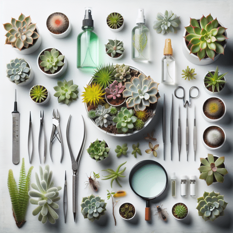 essential tools for managing pests on your indoor succulents