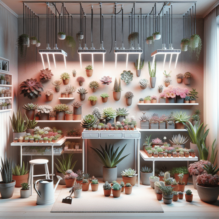 best lighting for succulent propagation indoors