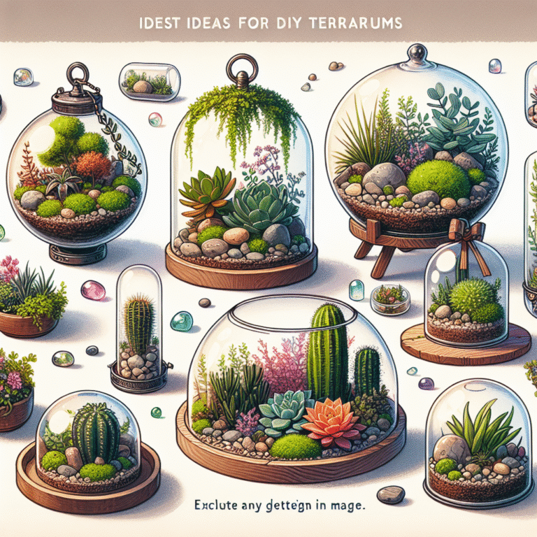 diy terrarium ideas for vibrant succulent gardens