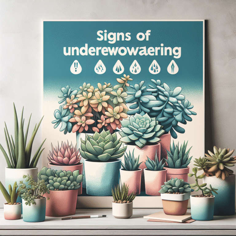 signs of underwatering in indoor succulents
