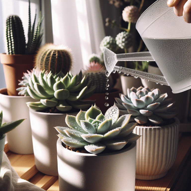 how to water indoor succulents effectively