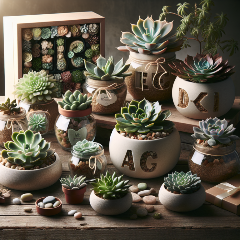 personalized succulent gifts: a touch of green for every occasion