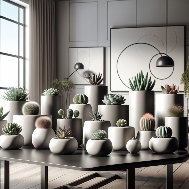 minimalist succulent planters for modern homes