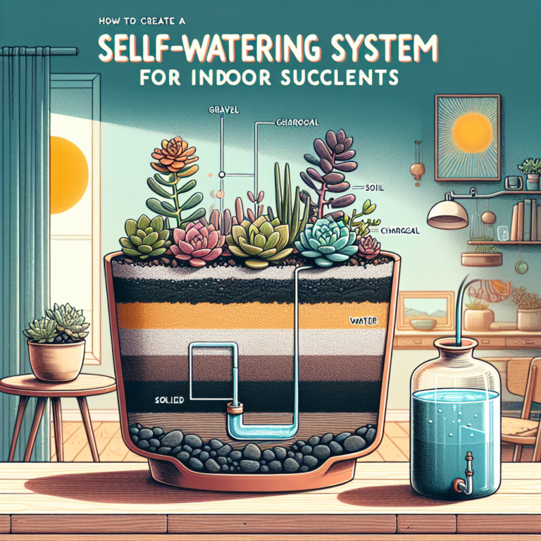 how to create a self-watering system for indoor succulents