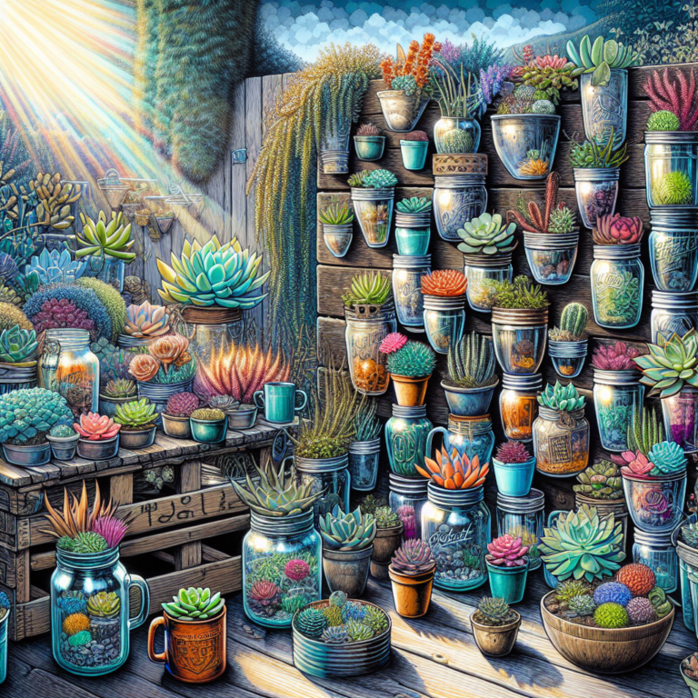 creative uses for leftover containers in succulent gardening