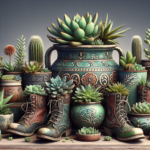 Repurposed containers for succulent planting