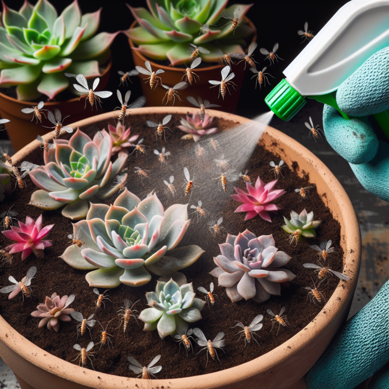 removing fungus gnats from succulent soil