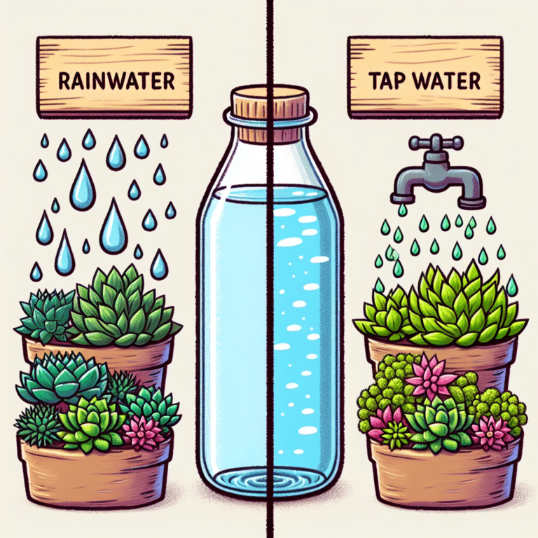 using rainwater versus tap water for succulents