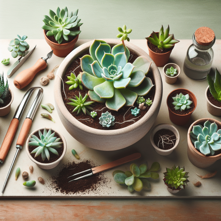 step by step guide to succulent leaf propagation