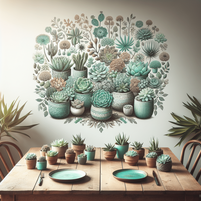 Easy succulent table decor ideas