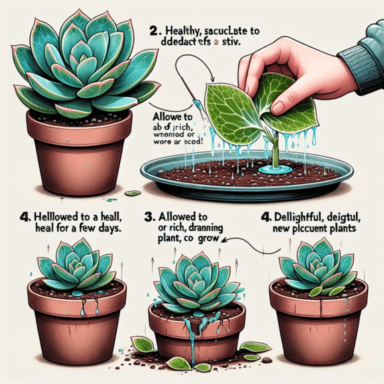 step by step guide to succulent leaf propagation