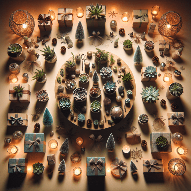 DIY indoor succulent gifts for holidays