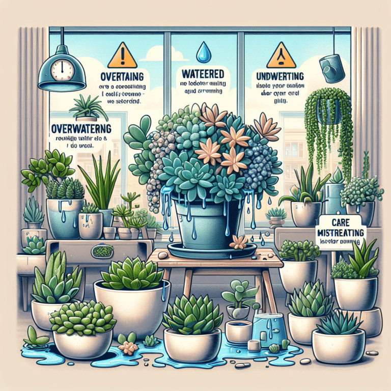common watering mistakes to avoid with indoor succulents