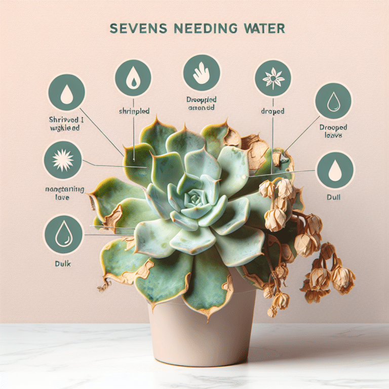 top signs your succulent needs water