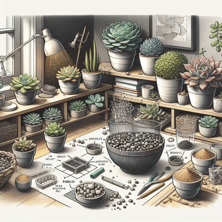 ways to improve drainage for your indoor succulents